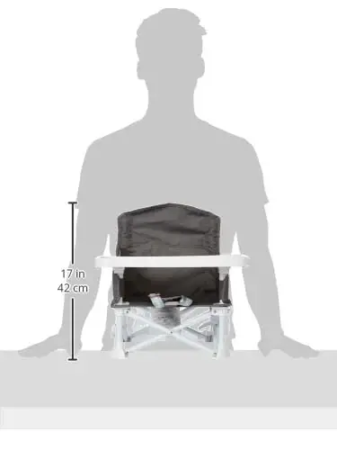 Regalo My Chair 2-in-1 Portable Travel Booster Seat & Activity Chair, Bonus Kit Includes, Oversized Removable Tray with Cup Holder, Gray 