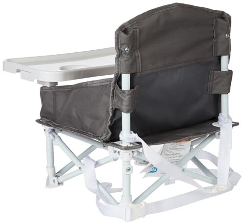 Regalo My Chair 2-in-1 Portable Travel Booster Seat & Activity Chair, Bonus Kit Includes, Oversized Removable Tray with Cup Holder, Gray - 13