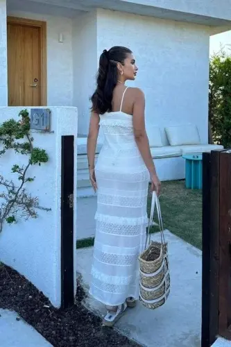 Regina Dantel Detay Elbise 2754-01 - 4