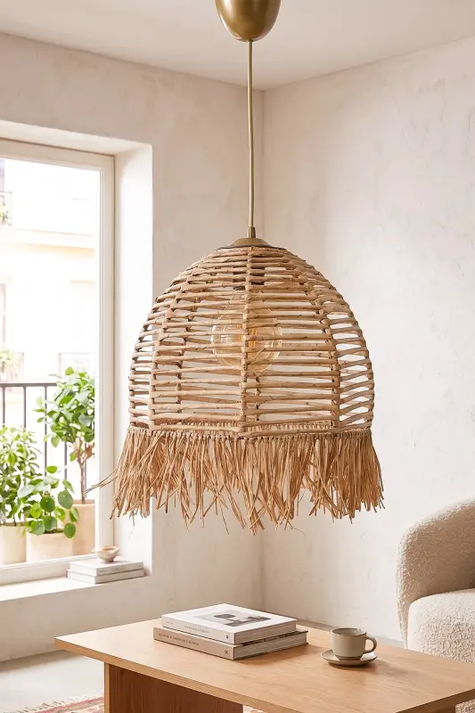 Regner Handmade Chandelier Natural Hnmd-42-Light Brown - HMYDESIGN
