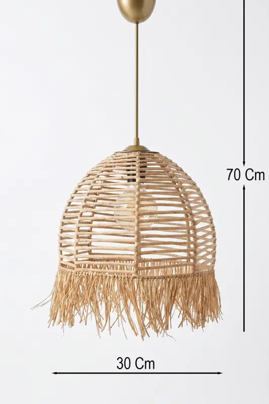 Regner Handmade Qandil Natural Hnmd-42-Ochiq Jigarrang - 4