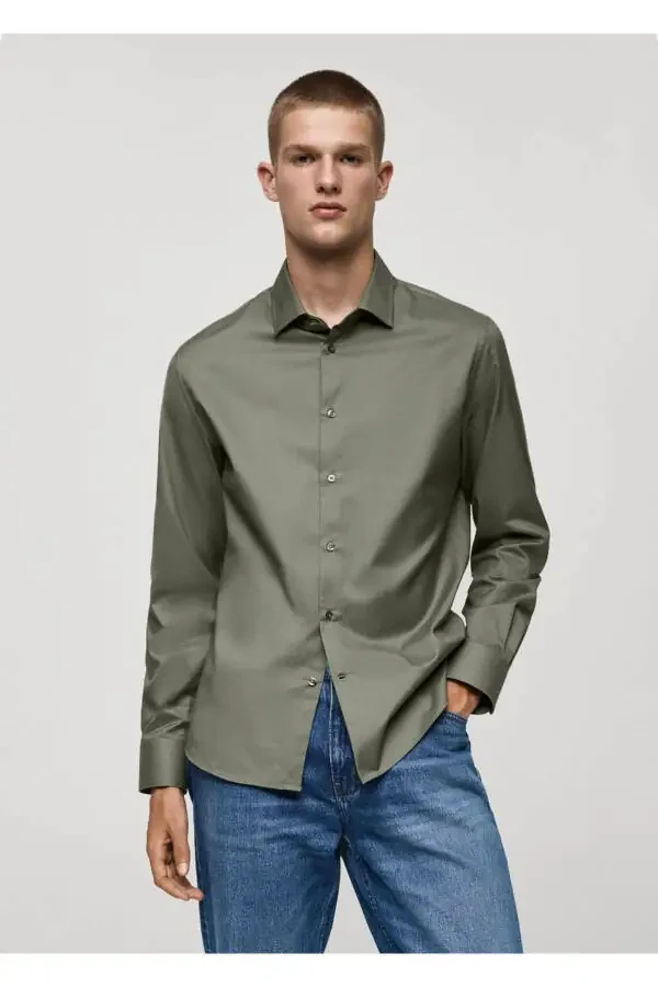 Regular Fit 100% Cotton Shirt - 1