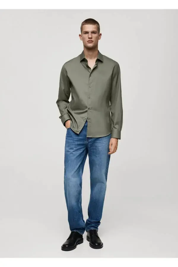 Regular Fit 100% Cotton Shirt - 2