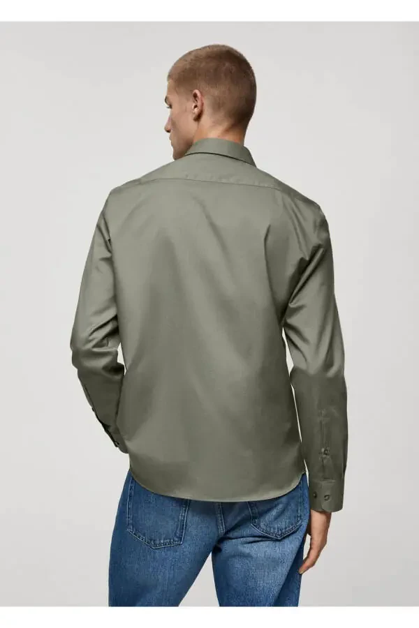 Regular Fit 100% Cotton Shirt - 4