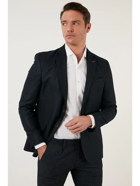 Regular Fit 6 Drop Ikki Qatorli Yengil Jaket 216SERARDO - 4