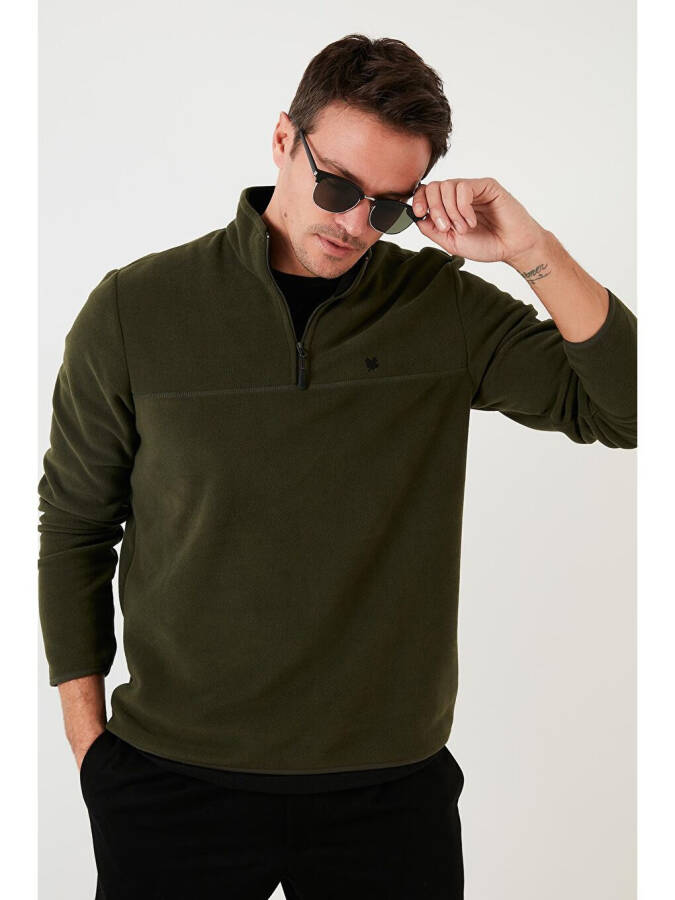 Regular Fit Anti-Pilling Fleece with Bateau Neck for Winter 5906001 - 13