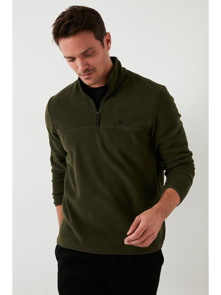 Regular Fit Anti-Pilling Fleece with Bateau Neck for Winter 5906001 - 15