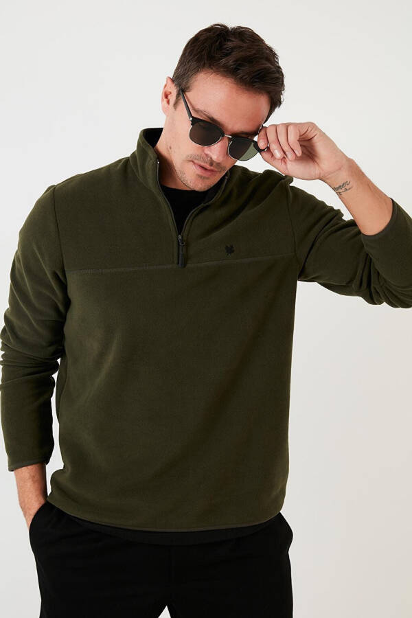 Regular Fit Anti-Pilling Fleece with Bateau Neck for Winter 5906001 - 30