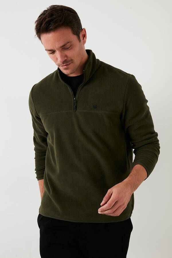 Regular Fit Anti-Pilling Fleece with Bateau Neck for Winter 5906001 - 32