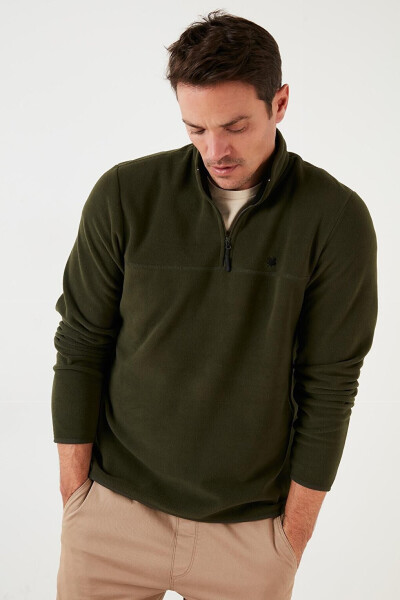 Regular Fit Anti-Pilling Fleece with Bateau Neck for Winter 5906001 - 33