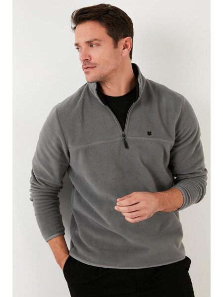 Regular Fit Anti-Pilling Fleece with Stand Collar Winter Jacket 5906001 - 2