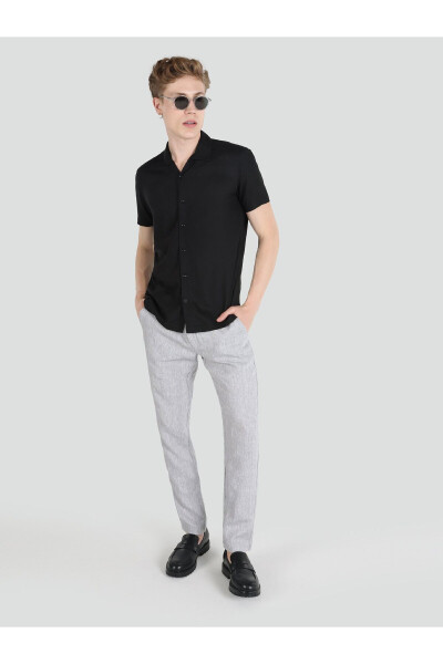 Regular Fit Black Men's Shirt - 3