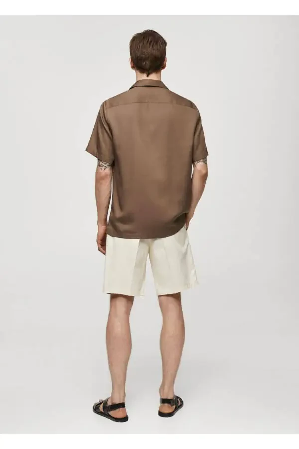 Regular fit bowling collar shirt - 4