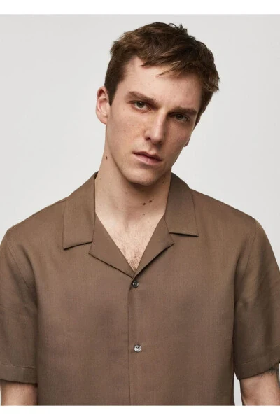 Regular fit bowling collar shirt - 5