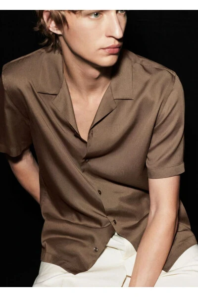 Regular fit bowling collar shirt - 6