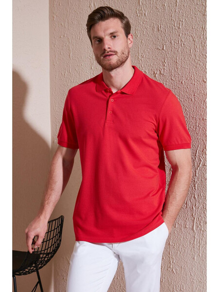 Regular Fit Buttoned Polo Collar Polo Men's T-Shirt 5902127 - 2