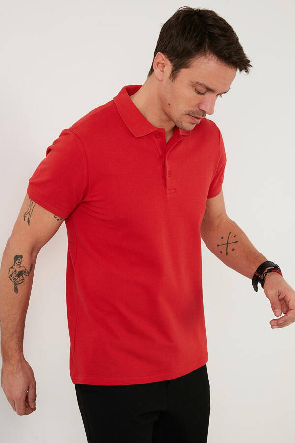 Regular Fit Buttoned Polo Collar Polo Men's T-Shirt 5902127 - 21