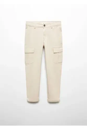 Regular Fit Cargo Pants-Ice Gray - 1