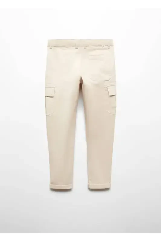 Regular Fit Cargo Pants-Ice Gray - 2