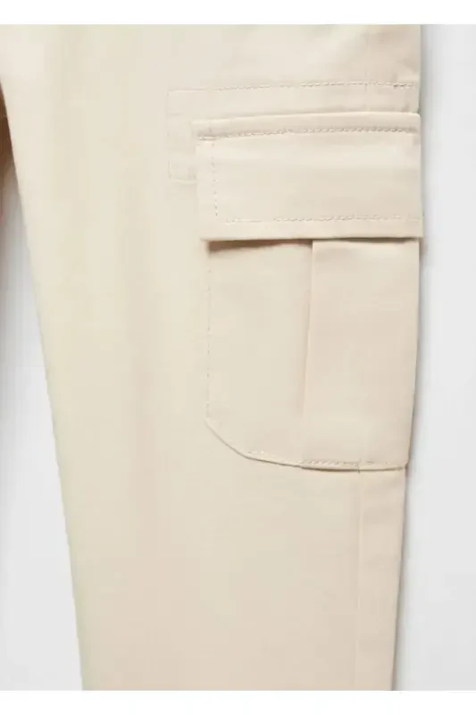 Regular Fit Cargo Pants-Ice Gray - 3