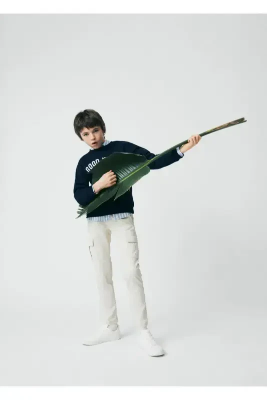 Regular Fit Cargo Pants-Ice Gray - 4