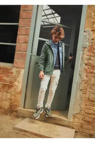 Regular Fit Cargo Pants-Ice Gray - 5