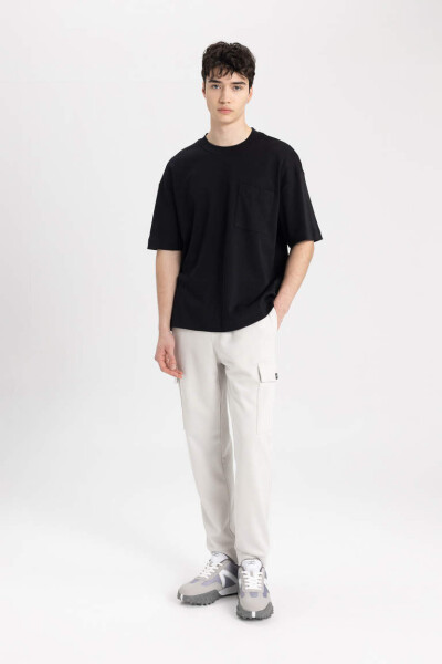 Regular Fit Cargo Pocket Sweatpants - 8