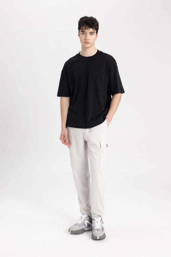 Regular Fit Cargo Pocket Sweatpants - 8