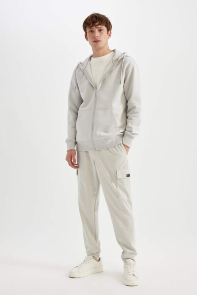 Regular Fit Cargo Pocket Sweatpants - 1