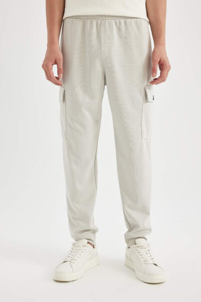 Regular Fit Cargo Pocket Sweatpants - 4