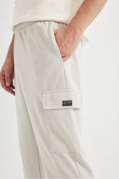 Regular Fit Cargo Pocket Sweatpants - 5