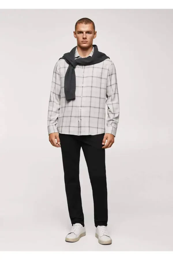 Regular fit checked shirt - 2