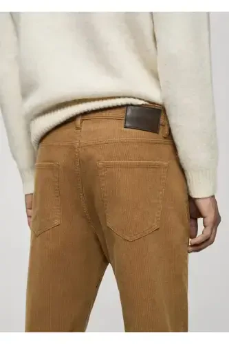 Regular fit corduroy pants - 1