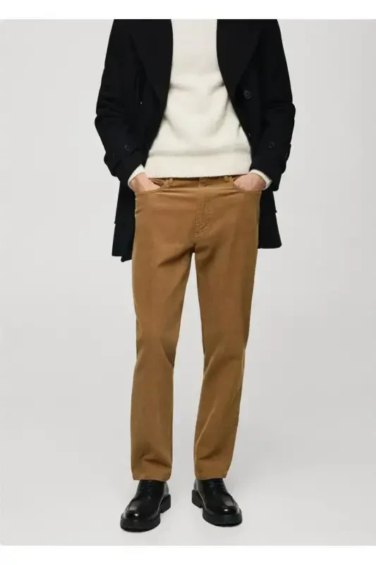 Regular fit corduroy pants - 2