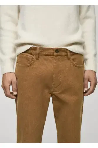 Regular fit corduroy pants - 7