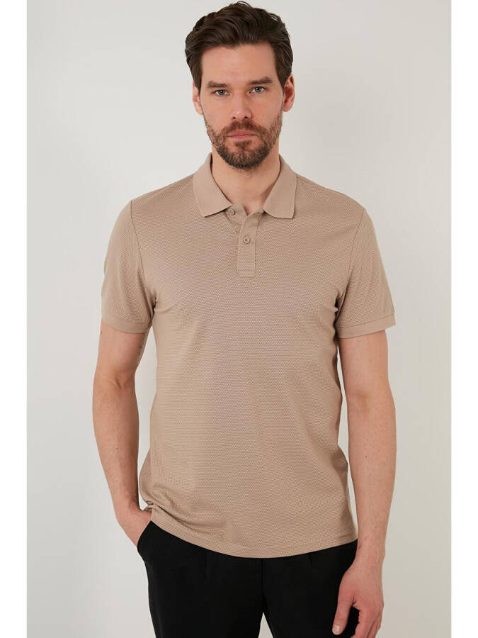 Regular Fit Cotton Button Down Polo T Shirt 5902326 - 3