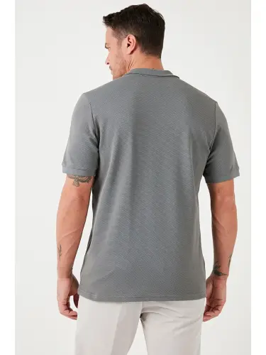 Regular Fit Cotton Buttoned Polo Shirt 5902326-Khaki - 5