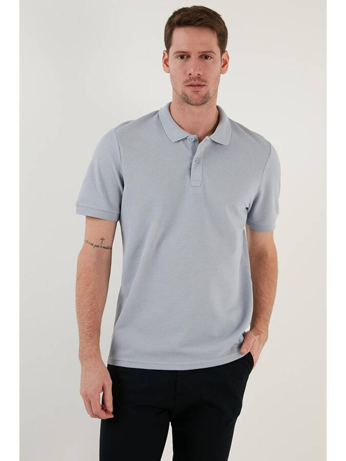 Regular Fit Cotton Buttoned Polo T Shirt 5902326 - 4