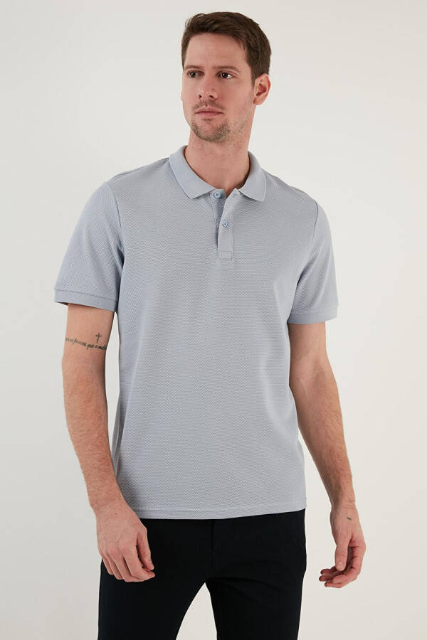 Regular Fit Cotton Buttoned Polo T Shirt 5902326 - 8