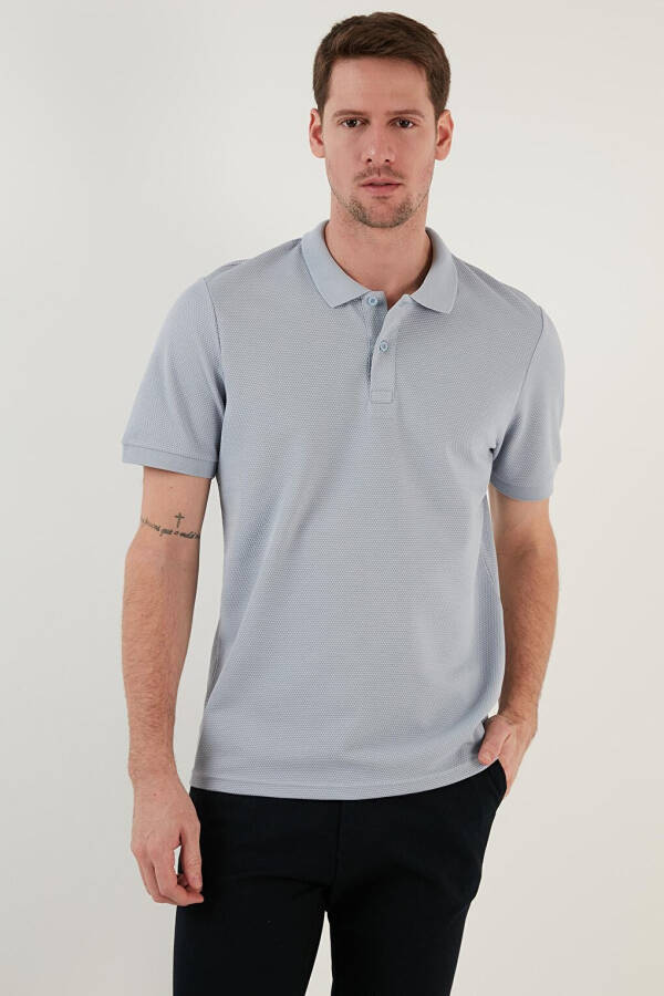 Regular Fit Cotton Buttoned Polo T Shirt 5902326 - 9