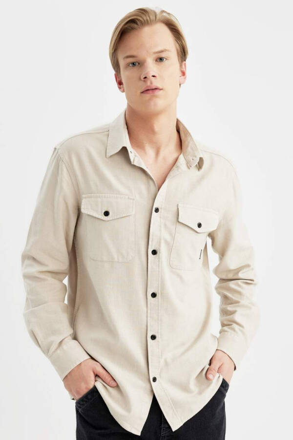 Regular Fit Cotton Long Sleeve Shirt - 6