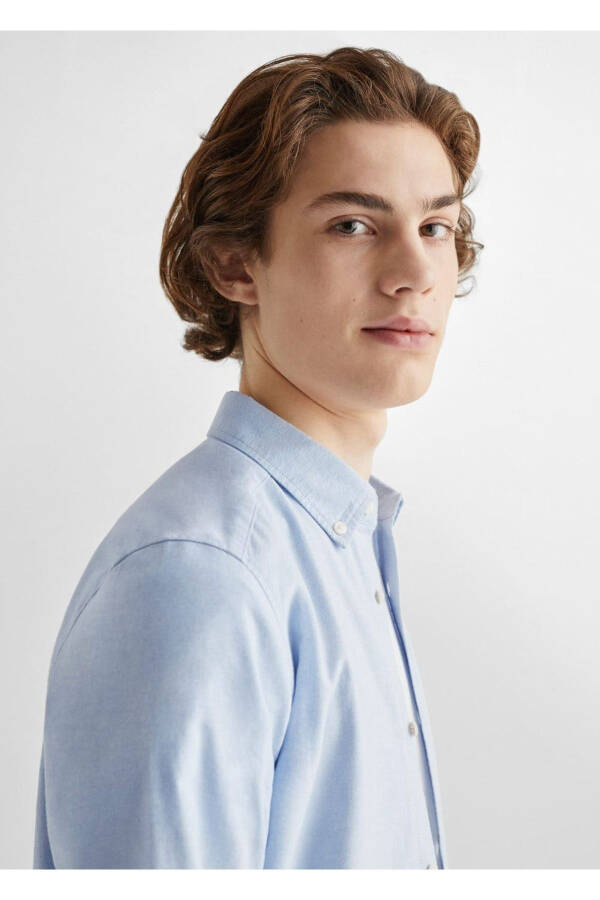 Regular Fit Cotton Oxford Shirt - 6