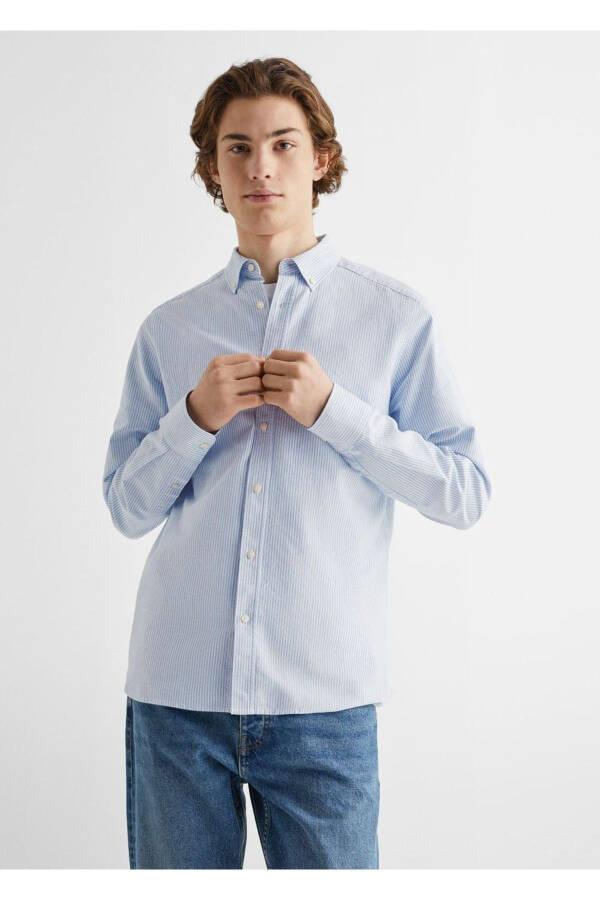 Regular Fit Cotton Oxford Shirt - 1