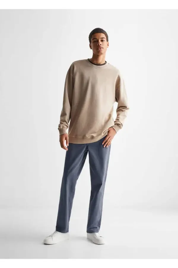 Regular Fit Cotton Pants - 2