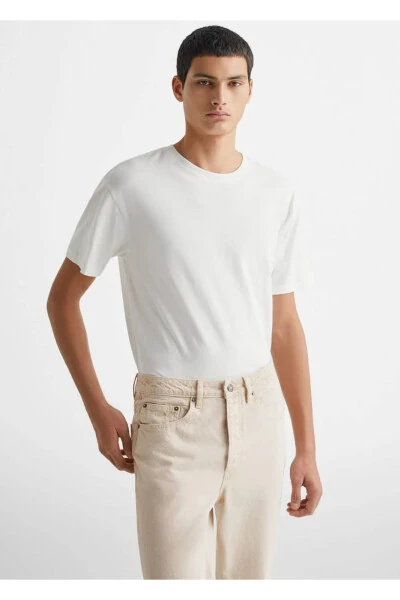 Regular fit cotton pants - 1