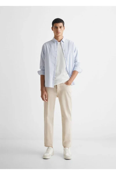 Regular fit cotton pants - 2