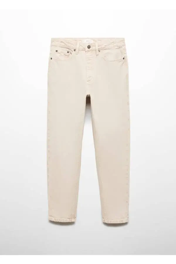 Regular fit cotton pants - 3