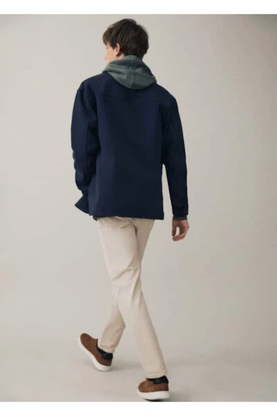 Regular fit cotton pants - 6