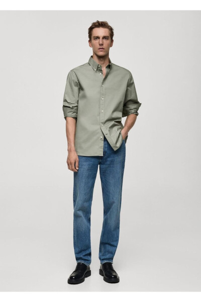 Regular fit cotton shirt - MANGO MAN (1)