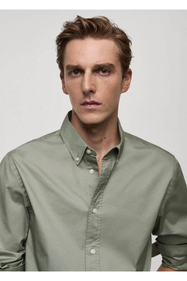 Regular fit cotton shirt - 8